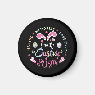 Aimant Créer des souvenirs ensemble famille de Pâques 202