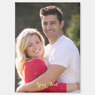 Aimant Créer Personnalisé Famille Photo Texte Réfrigérate