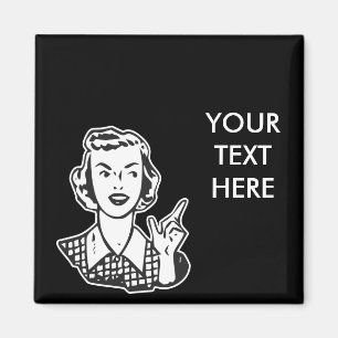 AIMANT CRÉEZ VOTRE PROPRE CADEAUX RÉTRO MAD FAMILLE