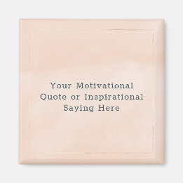 Aimant Créez votre propre devis motivationnel Or rose