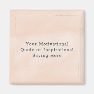 Aimant Créez votre propre devis motivationnel Or rose