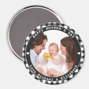 Aimant Créez votre propre photo de famille de la fête des