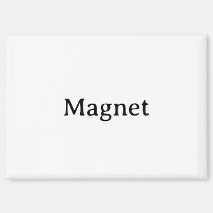 Aimant Créez Votre Propre Rectangle Simple Personnalisé 3