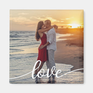 Aimant Créez votre propre script d'amour Photo romantique