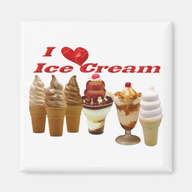 Aimant Crème glacée (Devant)
