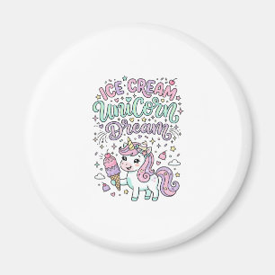 Aimant Crème Glacée Licorne Rêve de Licorne Produit Paste