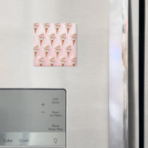 Aimant Crème Rose d'été