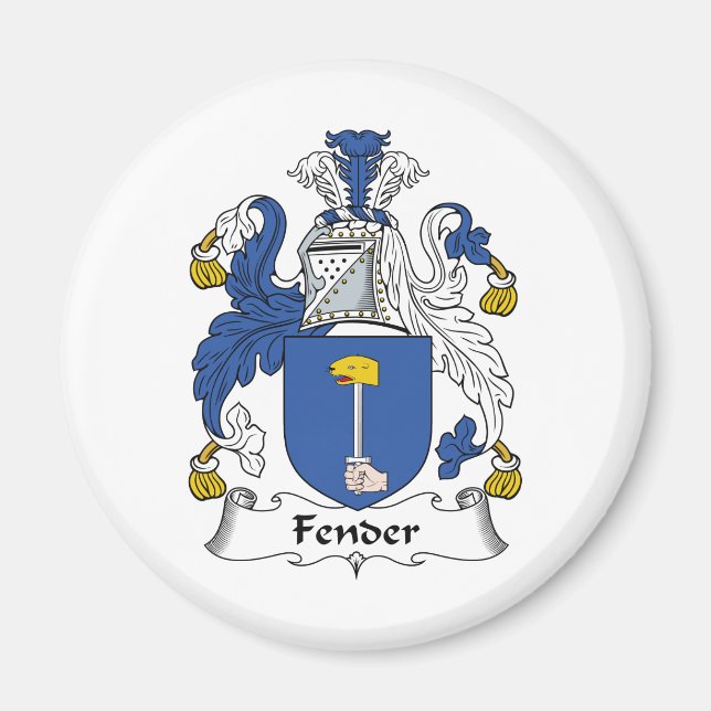 Aimant Crest de la famille Fender (Devant)