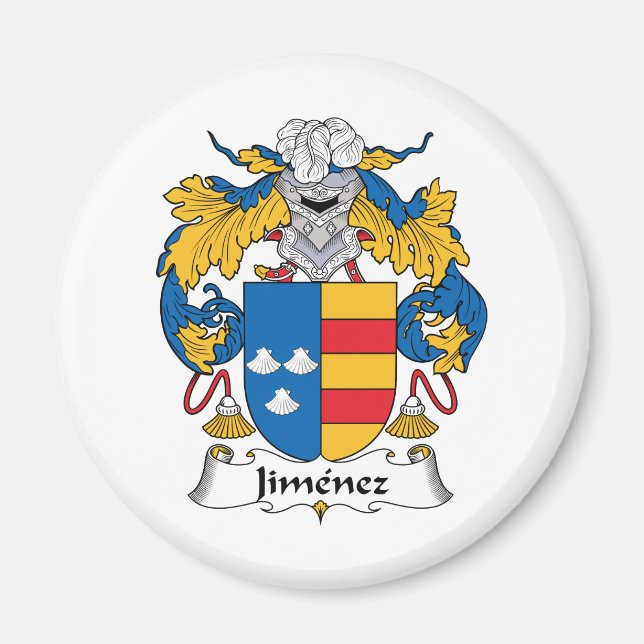 Aimant Crest de la famille Jimenez (Devant)