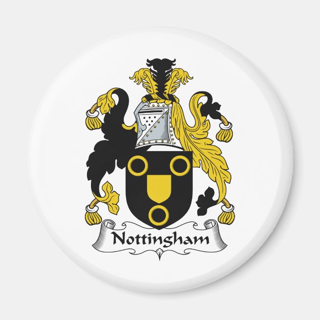Aimant Crest de la famille Nottingham (Devant)