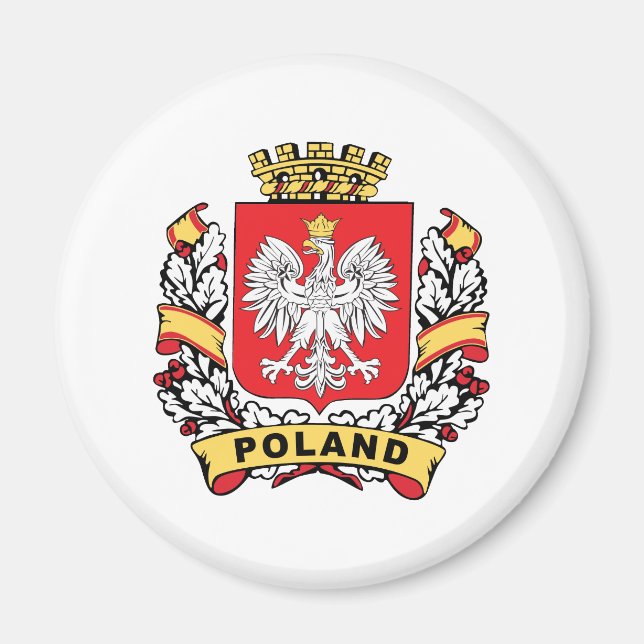 Aimant Crest Pologne (Devant)