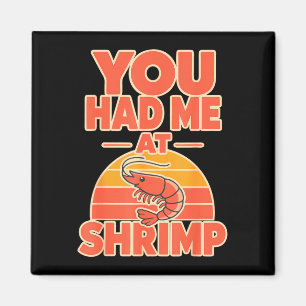 Aimant Crevettes fan cajun fruits de mer