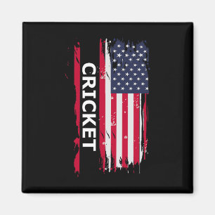 Aimant Cricket Et Joueurs De Cricket