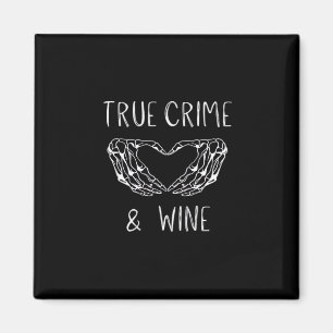Aimant Crime Et Vin Squelette Mains