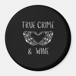 Aimant Crime Et Vin Squelette Mains