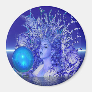 Aimant Cristal bleu