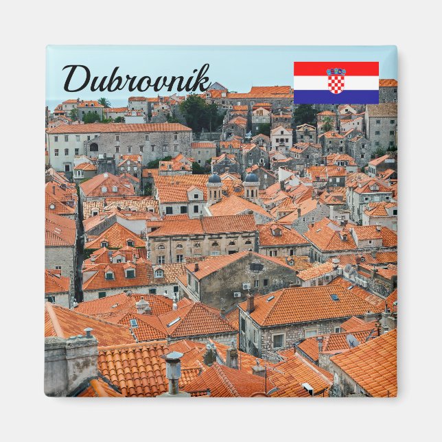 Aimant Croatie - Vieille Ville de Dubrovnik (Devant)
