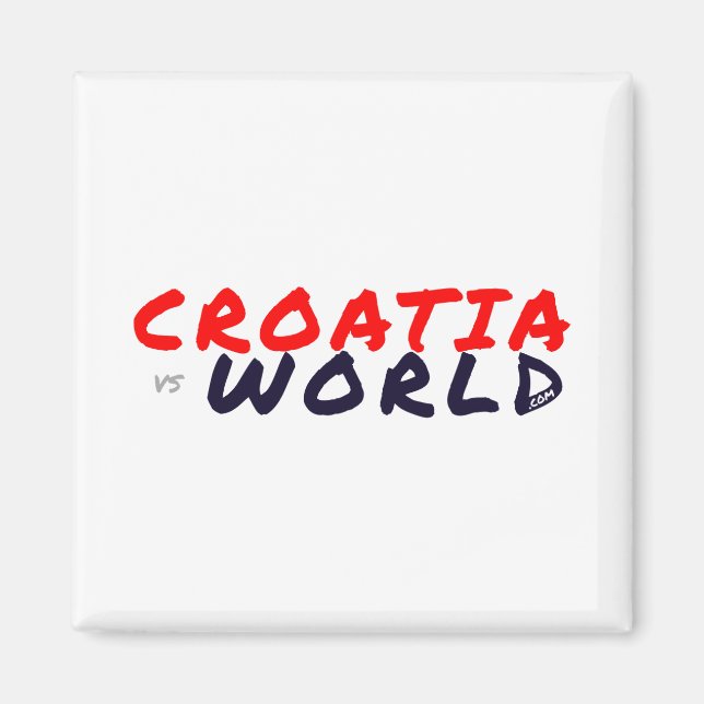 Aimant CROATIE vs MONDE (Devant)