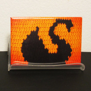 Aimant Crochet d'artiste du Cygne noir Coucher de soleil 