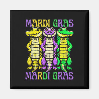 Aimant Crocodiles Aligator Louisiana Mardi Gras Carnival