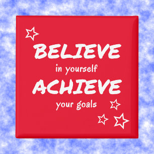 Aimant Croire obtenir encouragement rouge