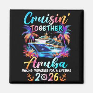 Aimant Croisière à Aruba 2026 Famille en vacances ensembl
