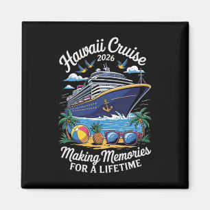 Aimant Croisière à Hawaï 2026 Voyage de vacances Famille 