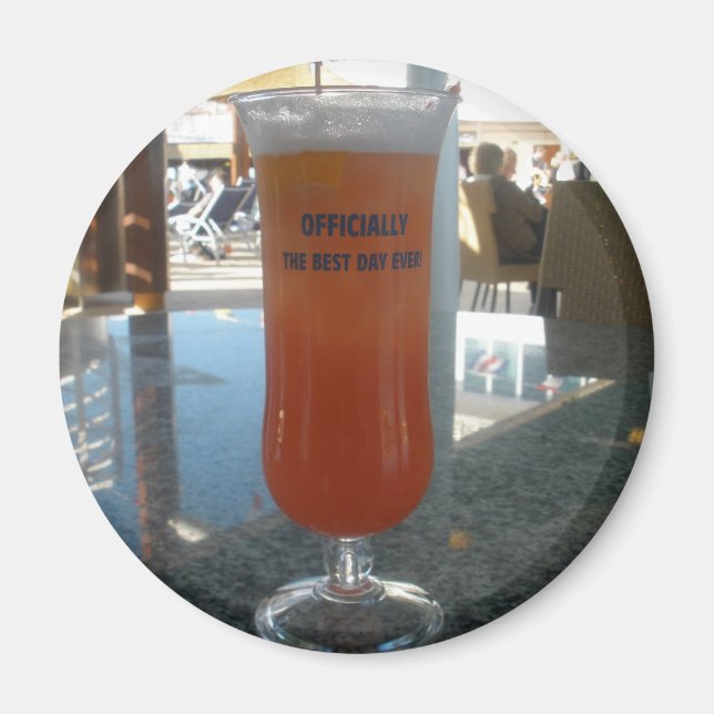 Aimant Croisière Carnival - Meilleure journée jamais! (Devant)