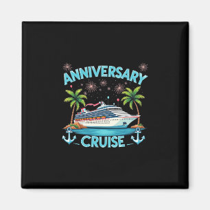 Aimant Croisière d'anniversaire 2025 Couples assortis Cél