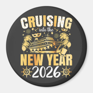 Aimant Croisière dans le Cercle de la Nouvelle Année 2026