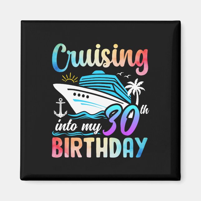 Aimant Croisière Dans Mon 30e Anniversaire 30 Anniversair (Devant)