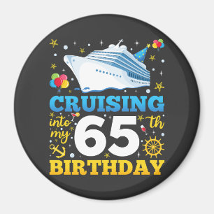 Aimant Croisière Dans Mon Cercle De Fête Anniversaire De