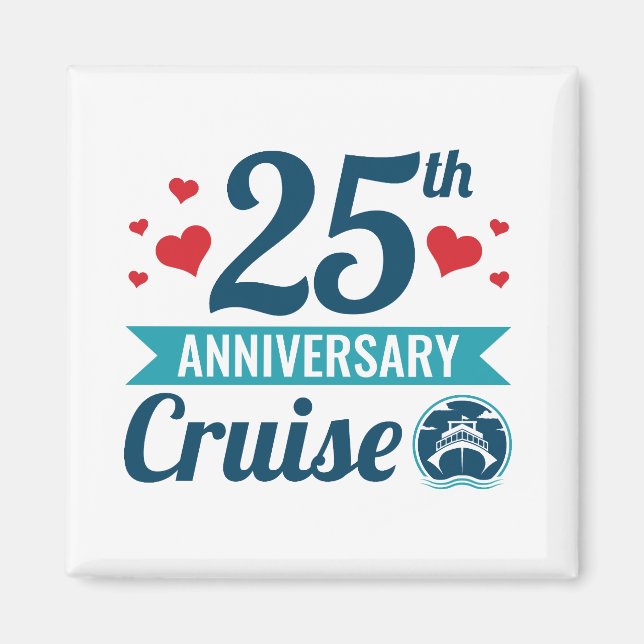 Aimant Croisière du 25e anniversaire (Devant)