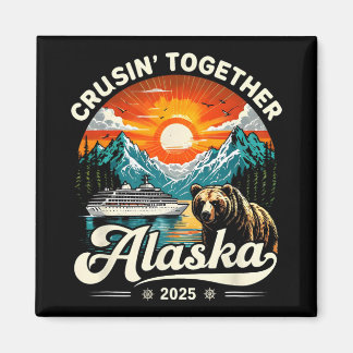 Aimant Croisière en famille Alaska 2025 Voyage en famille