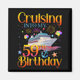 Aimant Croisière pour mon 59e anniversaire Croisière 59 a