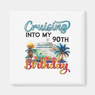 Aimant Croisière pour mon 90e anniversaire Croisière Anni