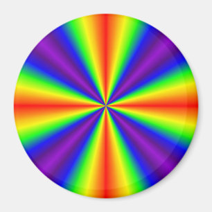 Aimant Croix arc-en-ciel