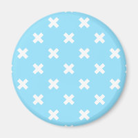 Croix blanche sur le bleu bébé