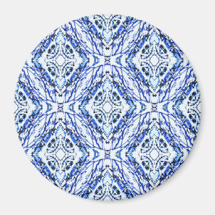 Aimant Croix celtique bleue......