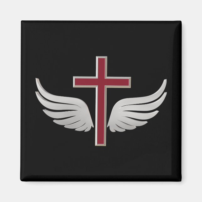 Aimant Croix chrétienne (Devant)
