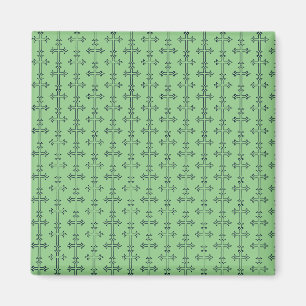 Aimant Croix Chrétienne Classique Art Minimaliste Fin