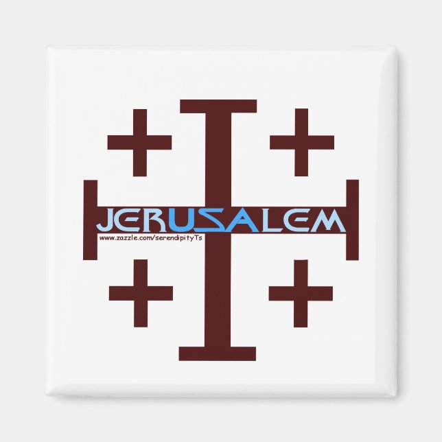 Aimant Croix de Jérusalem (Devant)