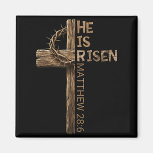Aimant Croix de Pâques Jésus ressuscité Chrétien Hommes F