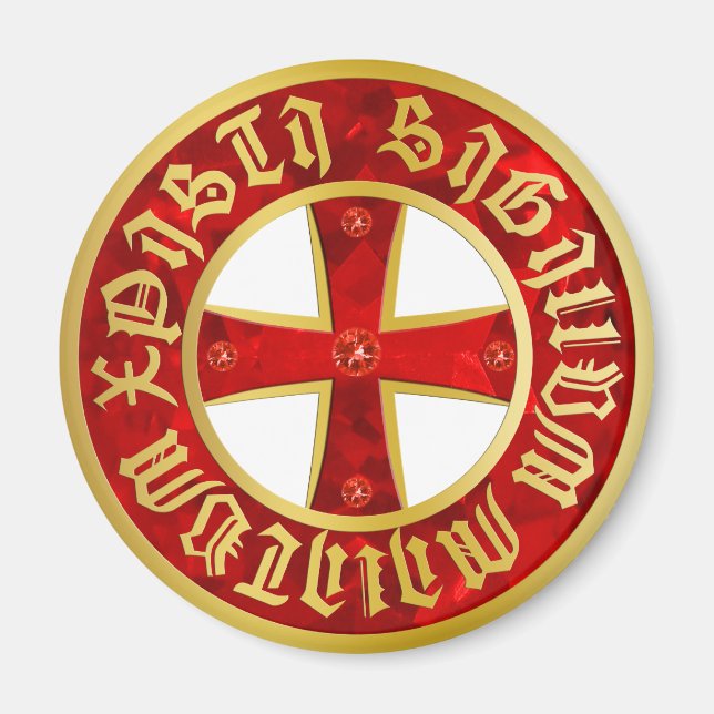 Aimant Croix de Templier / Croix de chevalier / Crusaders (Devant)