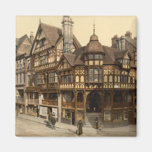 Aimant Croix et lignes, Chester, Cheshire, Angleterre