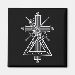 Aimant Croix freemasonique