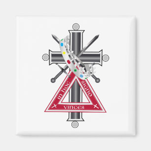 Aimant Croix freemasonique
