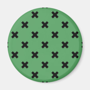 Aimant Croix noire sur le vert