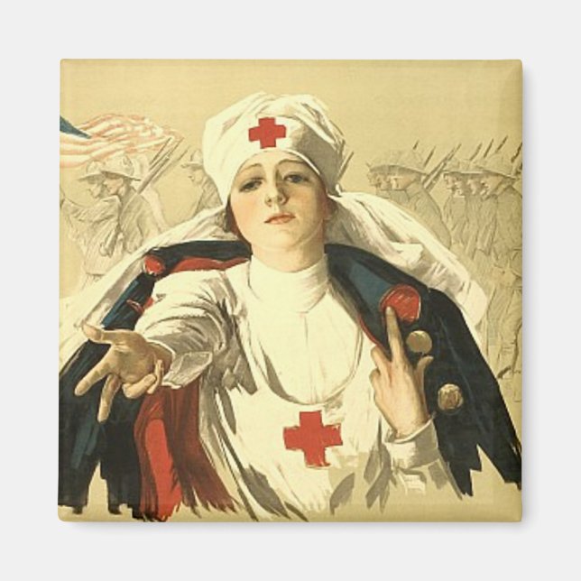 Aimant Croix Rouge (Devant)
