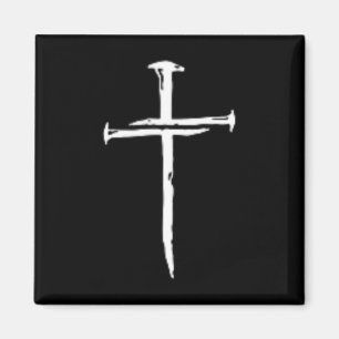 Aimant Croix trois clous Christian Vintage 1 Croix 3 clou